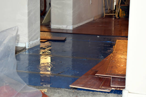 Professional Crawl Space Water Removal technician working in Brooks, ME